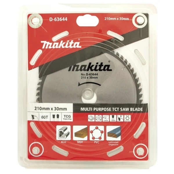 Makita D-63644 Multi Daire Testere 210x60 Diş (Çok Amaçlı)