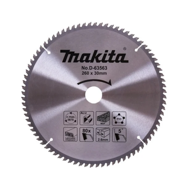 Makita D-63563 Multi Daire Testere 260x80 Diş (Çok Amaçlı)