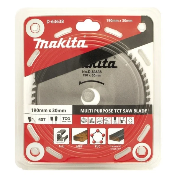 Makita D-63638 Multi Daire Testere 190x60 Diş (Çok Amaçlı)