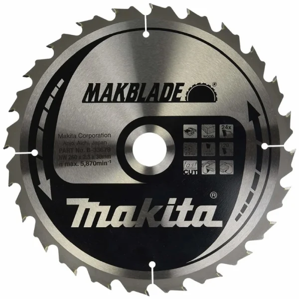 Makita B-33679 Elmas Daire Testere 260x24 (Prf.Seri)