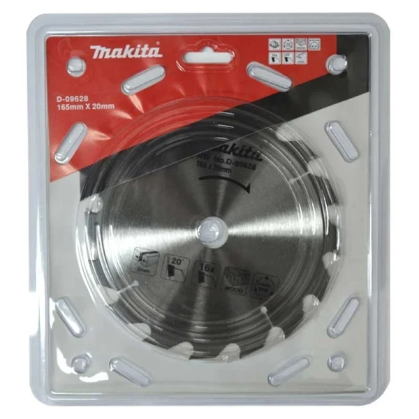 Makita D-09628 Elmas Daire Testere 165x16 Diş (Standart Seri)