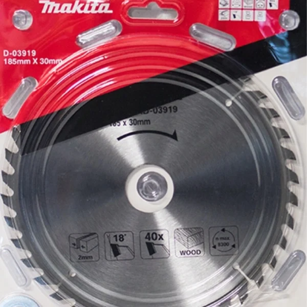 Makita D-03919 Elmas Daire Testere 185x40 Diş (Standart Seri)