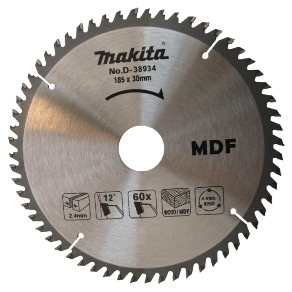 Makita D-38934 Elmas Daire Testere 185x60 Diş (Standart Seri)