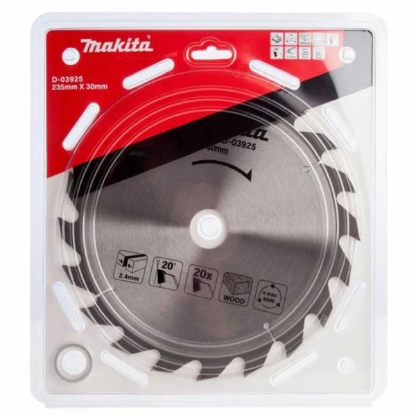 Makita D-03925 Elmas Daire Testere 235x20 Diş (Standart Seri)