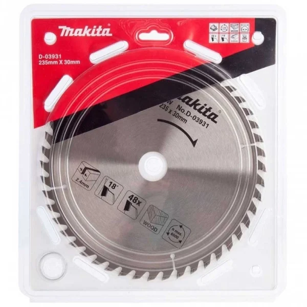 Makita D-03931 Elmas Daire Testere 235x48 Diş (Standart Seri)