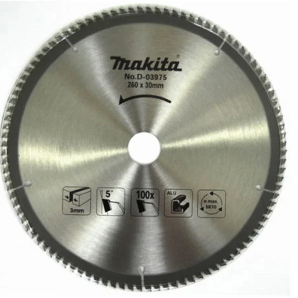 Makita D-03975 Elmas Daire Testere 260x10 Diş (Standart Seri)