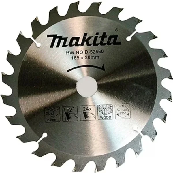 Makita D-52554 Elmas Daire Testere 165x16 Diş (Ekonomik Seri)