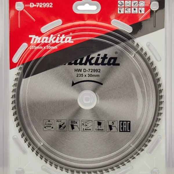 Makita D-72992 Elmas Daire Testere 235x80 Diş (Ekonomik Seri)