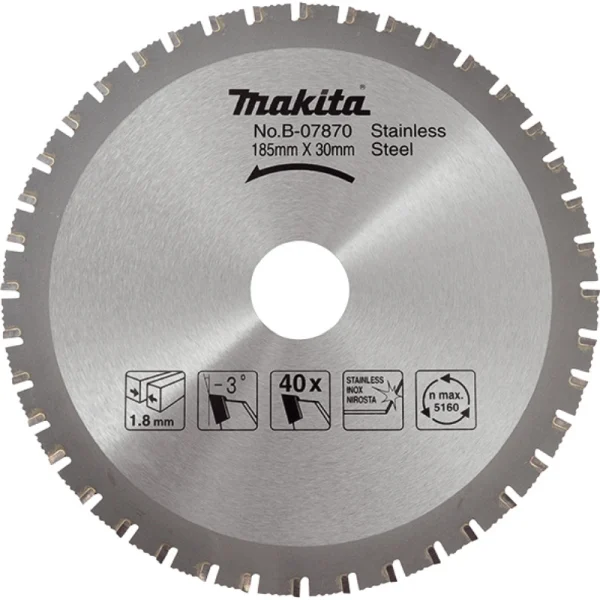 Makita B-07870 Metal Kesme Testeresi 185x40 Diş