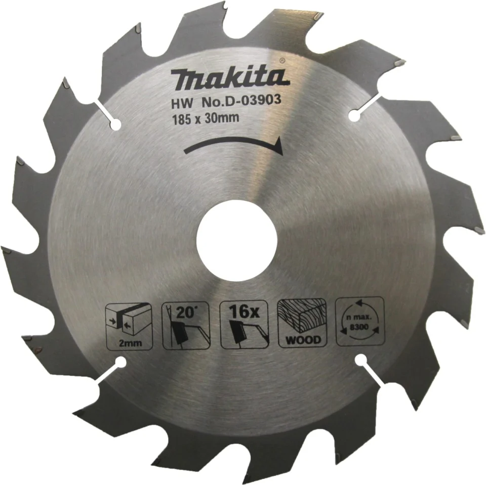 Makita Daire Testere BIçağı 185*30*16