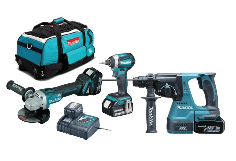 Makita DLX3070TX Akülü Set ( DGA504Z, DHR242Z, DTD154Z)