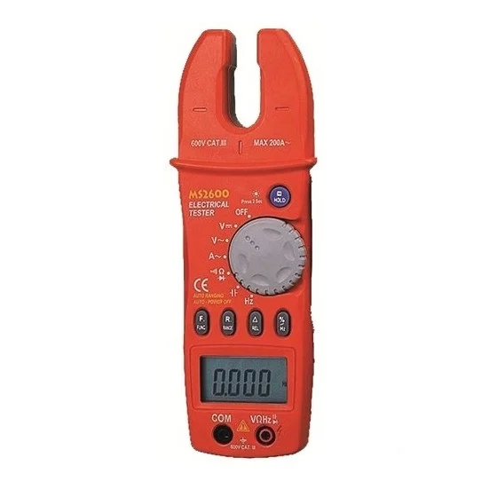 Mastech MS2600 Ac Açık Ağız Pens Ampermetre 200 Amper