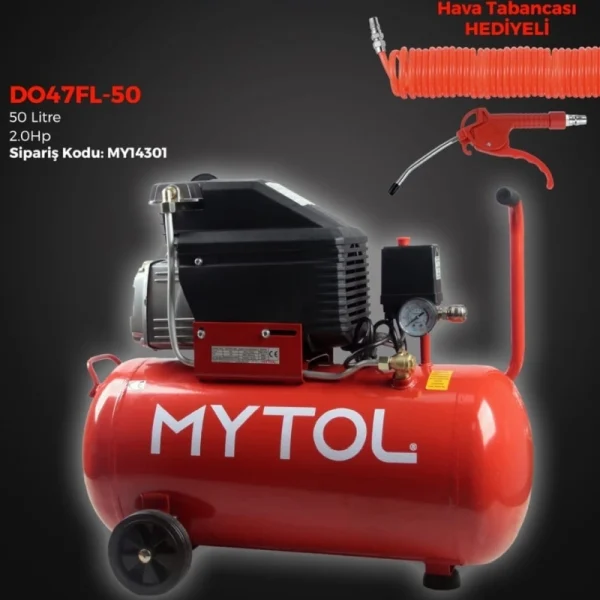 Mytol My14301 50 Litre 2Hp 8 Bar Hava Kompresörü