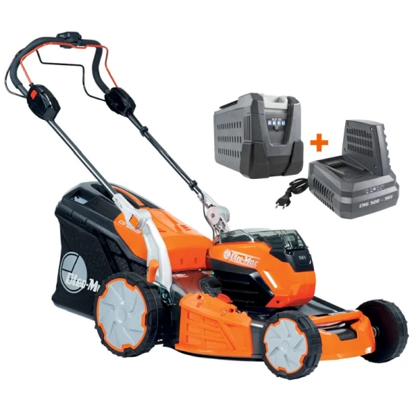 Oleo-Mac Gi 553 V Akülü Çim Biçme Makinesi 8.0Ah+Şarj Cihazı