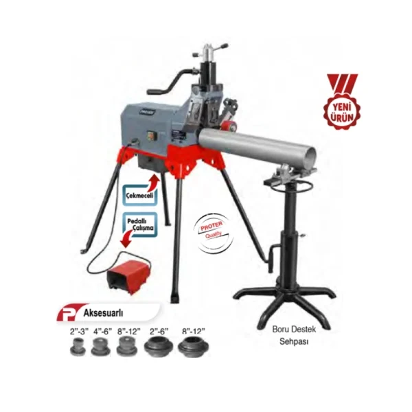Proter Pr 2120 Pro 2-12 İnç Yiv Açma Makinası