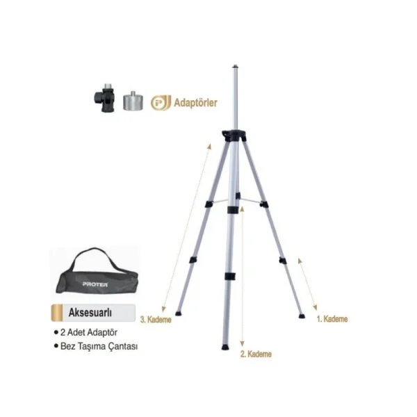 Proter Pl 15 T Tripod / Sehpa Alüminyum