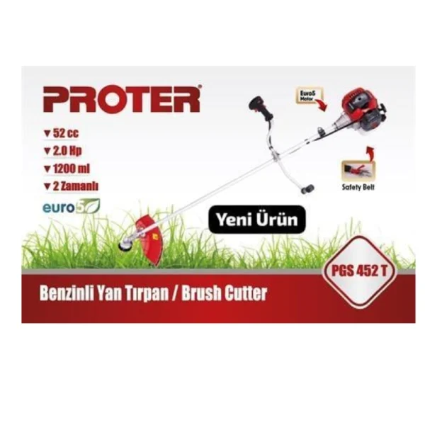 Proter Pgs 452 T Benzinli Yan Tırpan