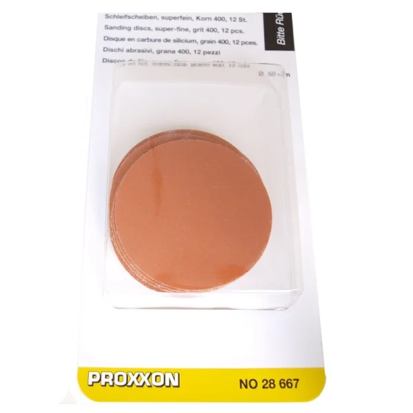 Proxxon 28667 Silikon Karbür Zımpara Disk 400 Kum (12 Adet)