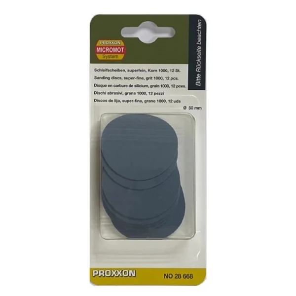 Proxxon 28668 Silikon Karbür Zımpara Disk 1000 Kum (12 Adet)