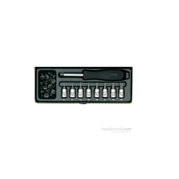Proxxon 23108 Torx Tornavida Lokma Takımı 1/4 İnç (9 Parça)