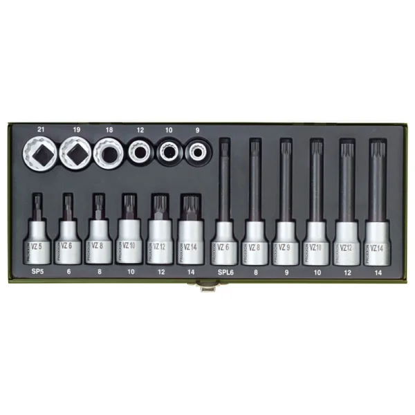 Proxxon 23296 XZN Lokma Takımı 1/2 İnç (18 Parça)