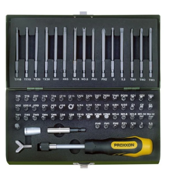 Proxxon 23107 Tornavida Bits Uç Takımı (75 Parça)