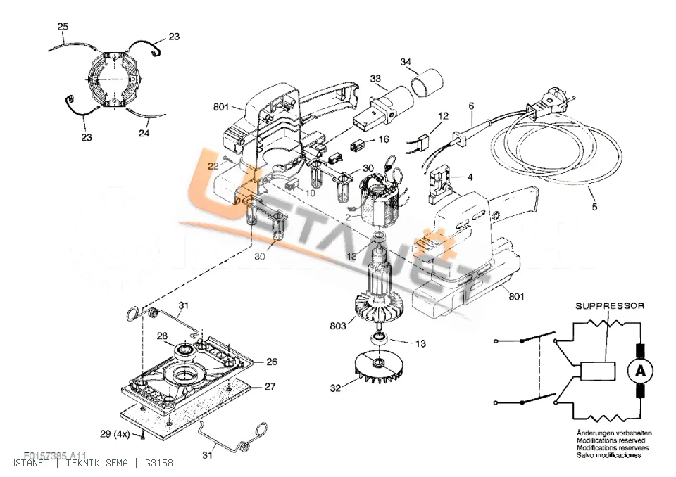Skil 7385 H1 Titreşimli Zımpara
