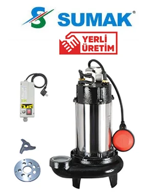 SUMAK SBRM15/2 Monofaze Bıçaklı Foseptik Dalgıç Pompa