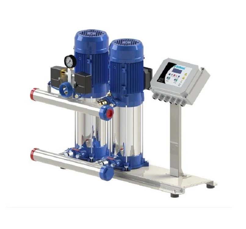 Sumak SHM6B 150/8 Düşey Milli Kademeli Hidrofor 2 Pompalı