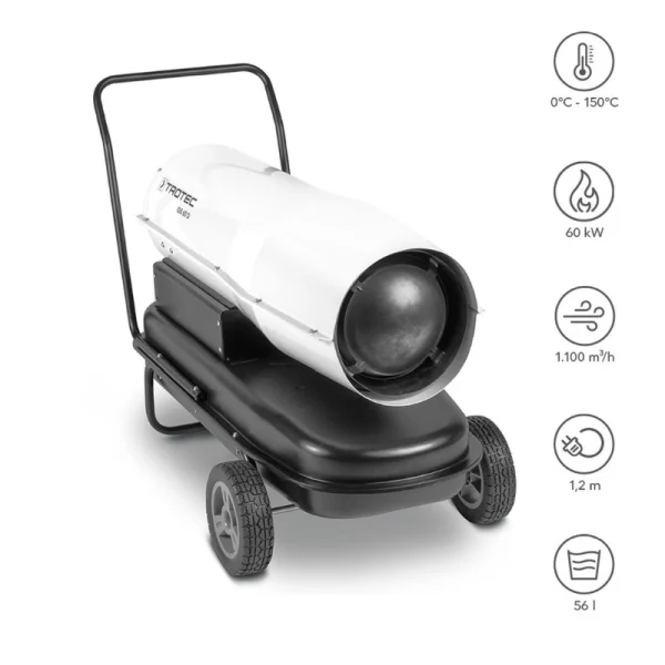 Trotec IDE 60 D Mazotlu Isıtıcı (Bacasız) 60 kW