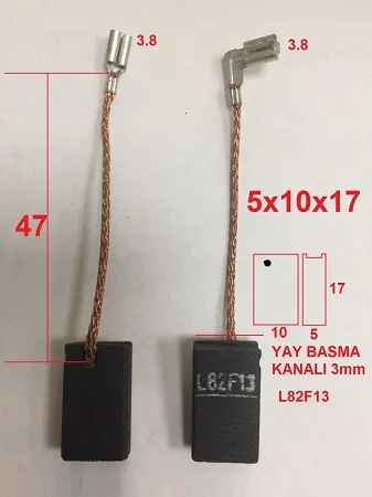KÖMÜR L17082+83 Festol Zımpara Karbon Fırça Tip Kömür