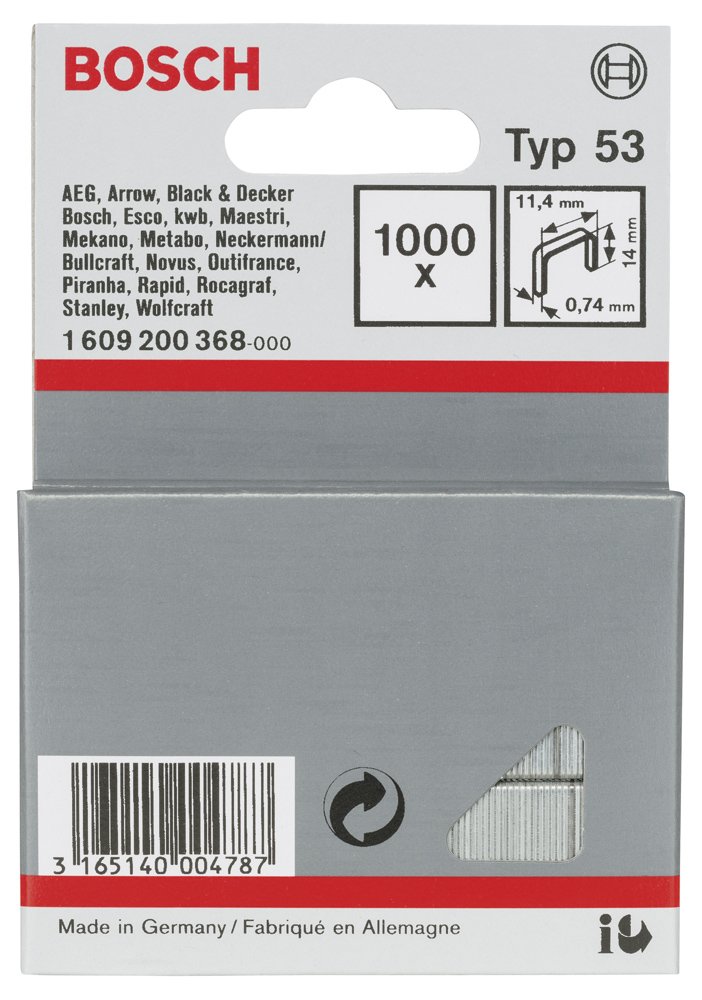 Bosch Zımba Teli Tip53 11,4*0,74*14mm 1000 li