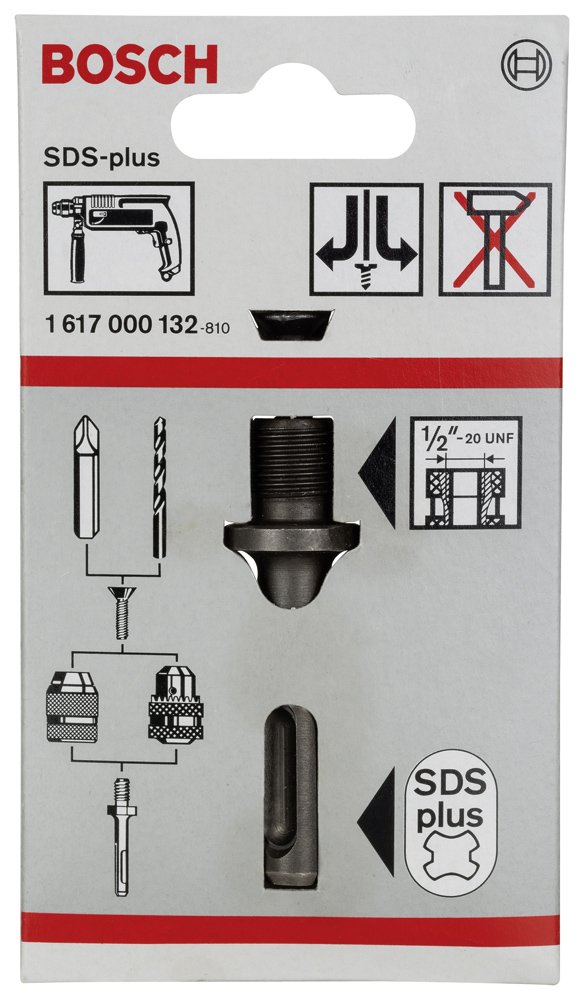 Bosch Mandren Adaptörü SDS-Plus > ½ -20 UNF