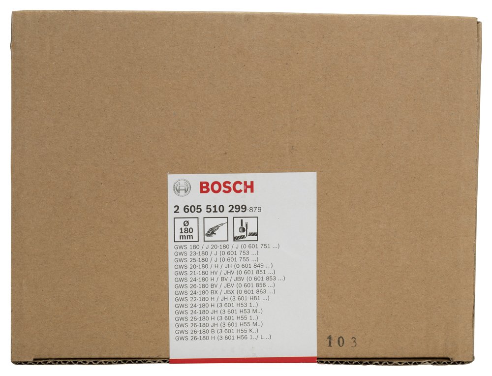 Bosch Taşlama Siperi Kapaklı Vidalı 180mm