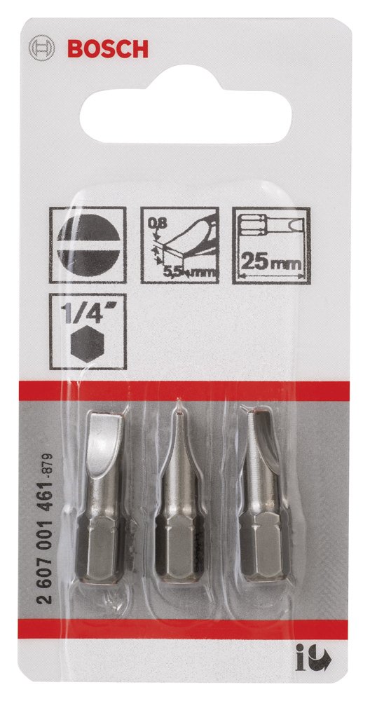 Bosch ExtraHard Vidalama Ucu S0,8x5,5*25mm 3lü