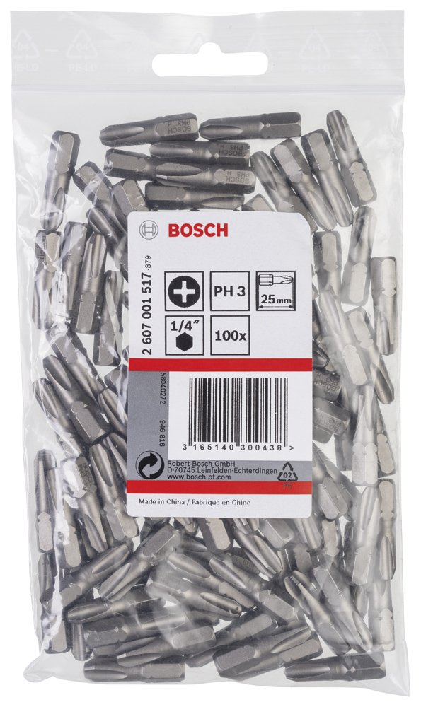 Bosch ExtraHard Vidalama Ucu PH3*25 mm 100 lü