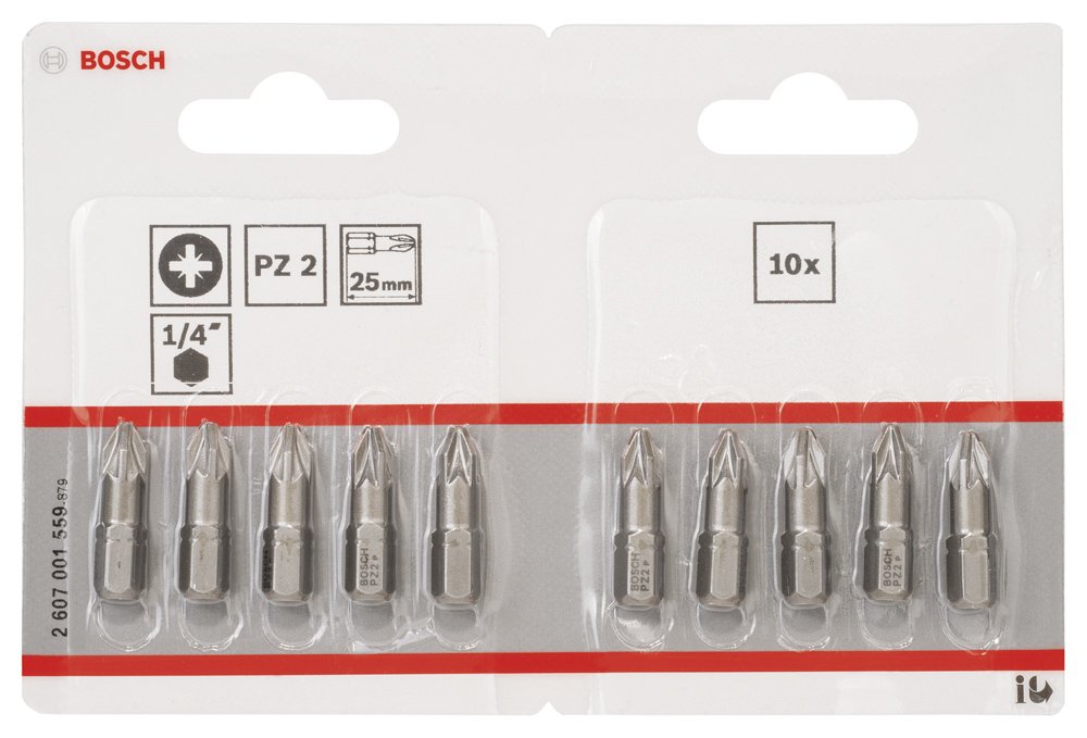 Bosch ExtraHard Vidalama Ucu PZ2*25 mm 10 lu
