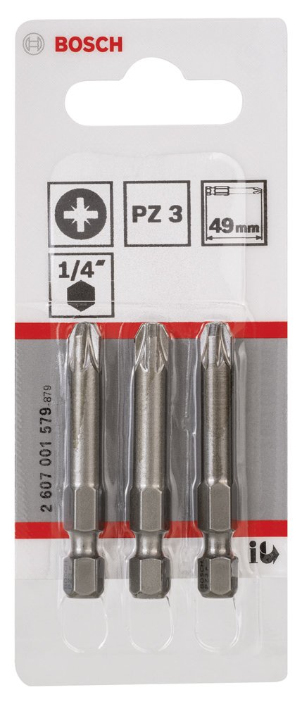 Bosch ExtraHard Vidalama Ucu PZ3*49 mm 3 lü