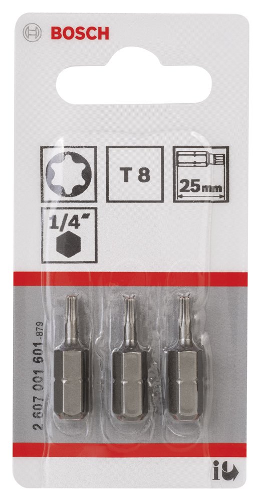 Bosch ExtraHard Vidalama Ucu T8*25 mm 3 lü