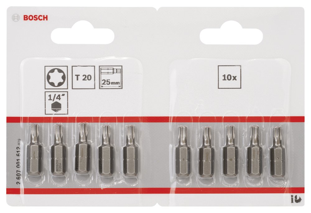 Bosch ExtraHard Vidalama Ucu T20*25 mm 10 lu