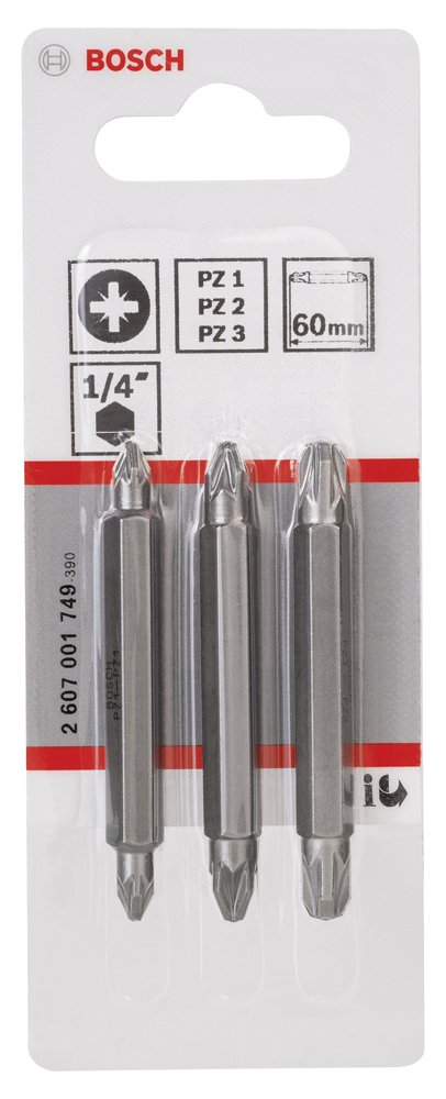 Bosch Çiftli Vidalama Ucu PZ11/22/33*60mm 3 lü