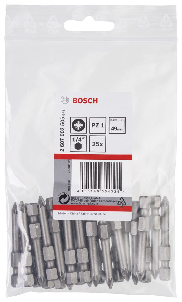 Bosch ExtraHard Vidalama Ucu PZ1*49 mm 25 li