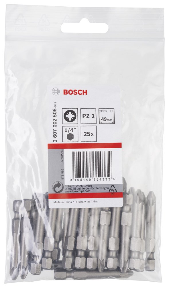 Bosch ExtraHard Vidalama Ucu PZ2*49 mm 25 li