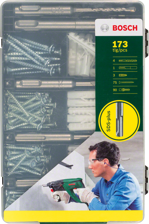 Bosch DIY-P 173 Parça Delme&Vidalama Set SDS-P