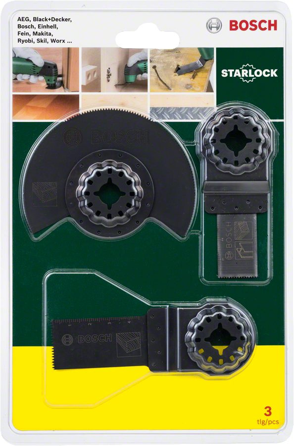 Bosch DIY-P Starlock Testere Ahşap Seti 3 lü
