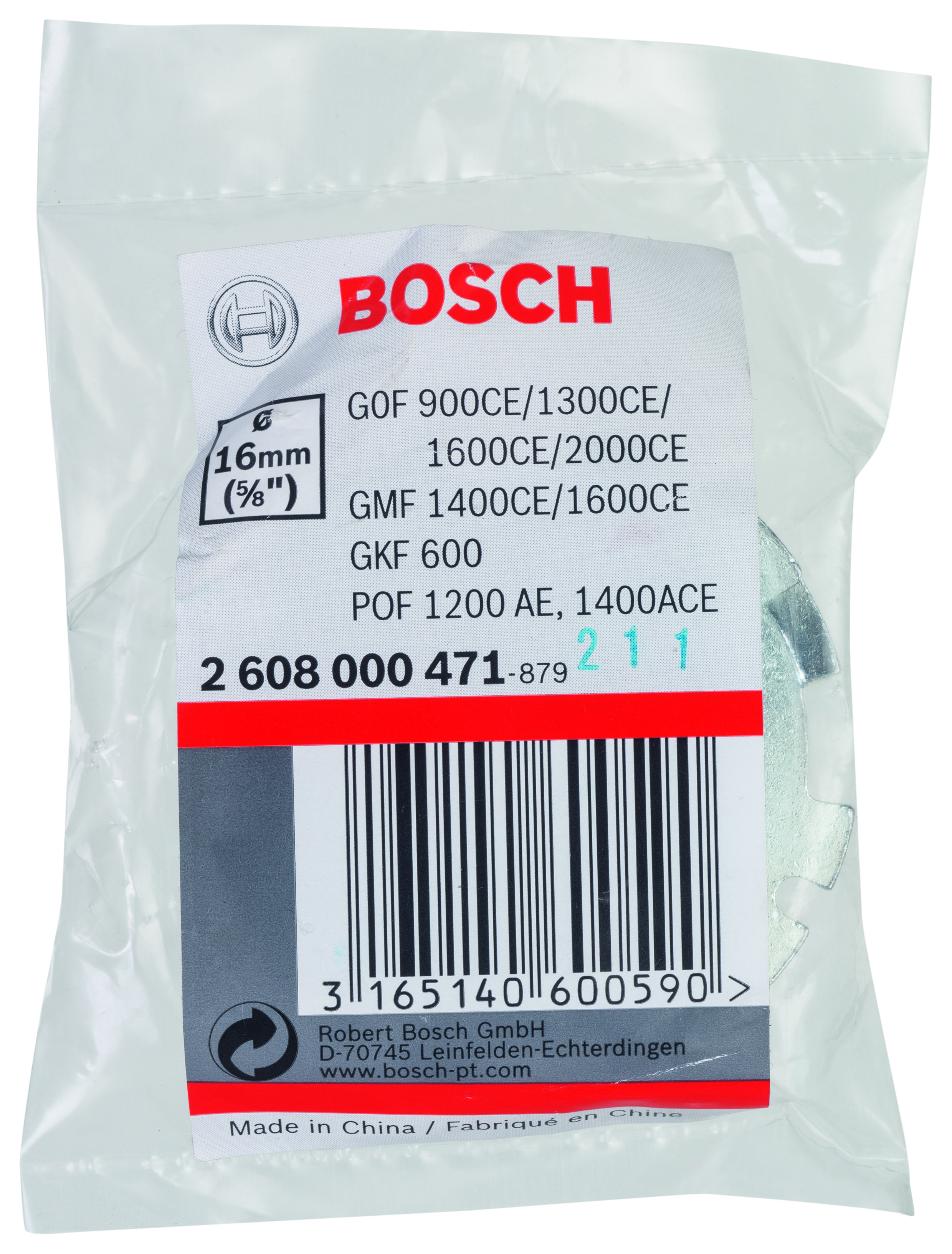 Bosch Freze Kopyalama Sablonu 16 mm