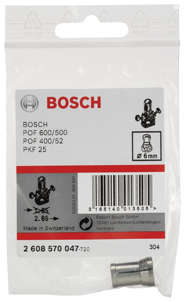 Bosch Penset Ø6mm Somunsuz GGS27/C,POF500/600…