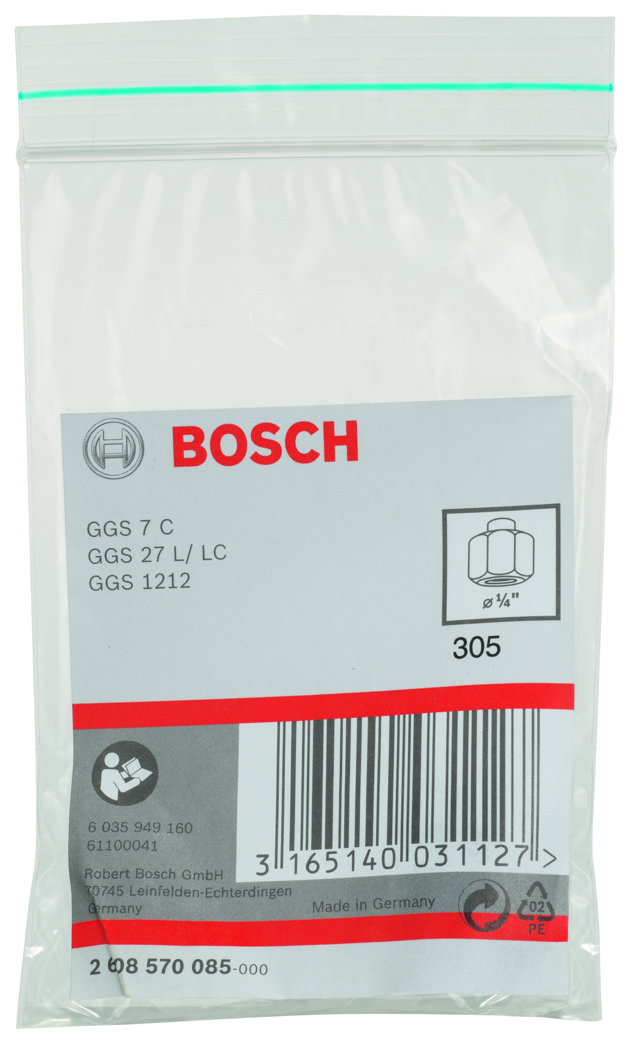 Bosch Penset Ø1/4 Somunlu GGS7C/27L/LC/1212…