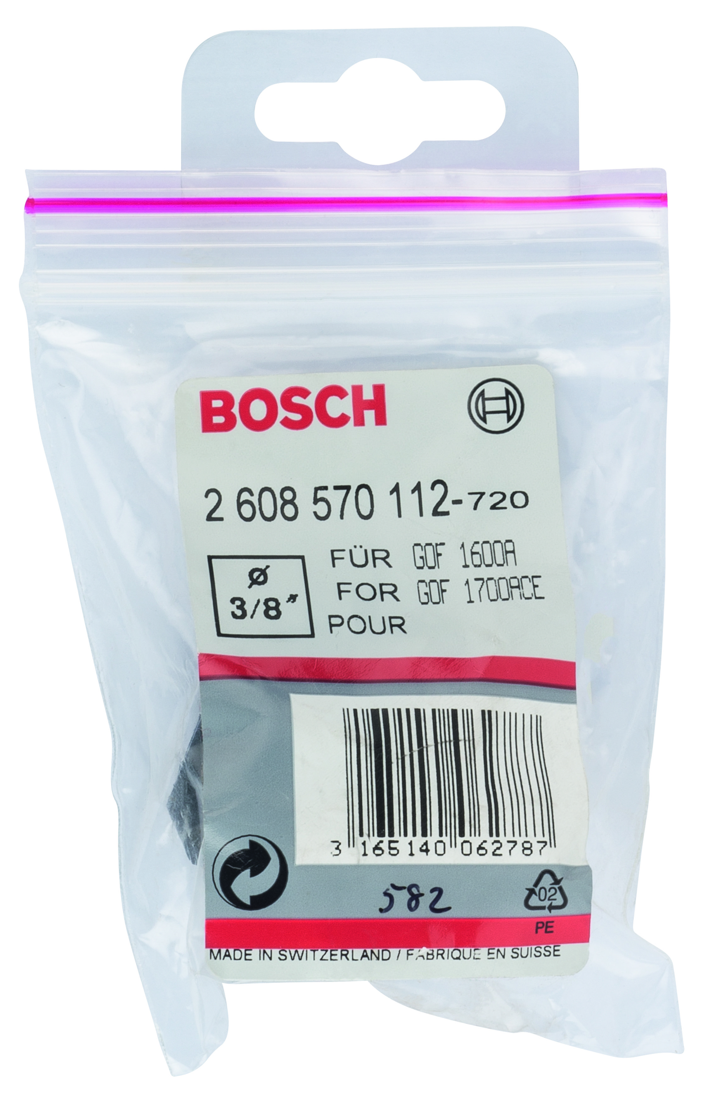 Bosch Freze Uyumlu Penset/Somun Ø3/8 27mm