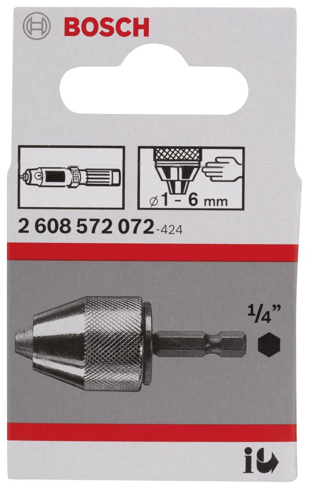 Bosch Anahtarsız Mandren ¼ HEX > Ø1-6 mm